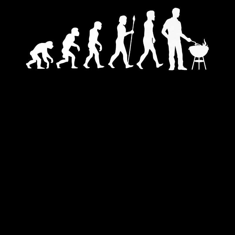 Evolution Bbq Barbecue Meat Funny Cookout Grilling