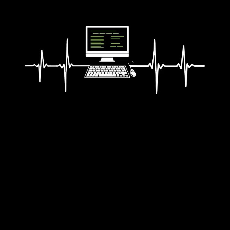 Programmierer EKG Herzschlag Computer Desktop