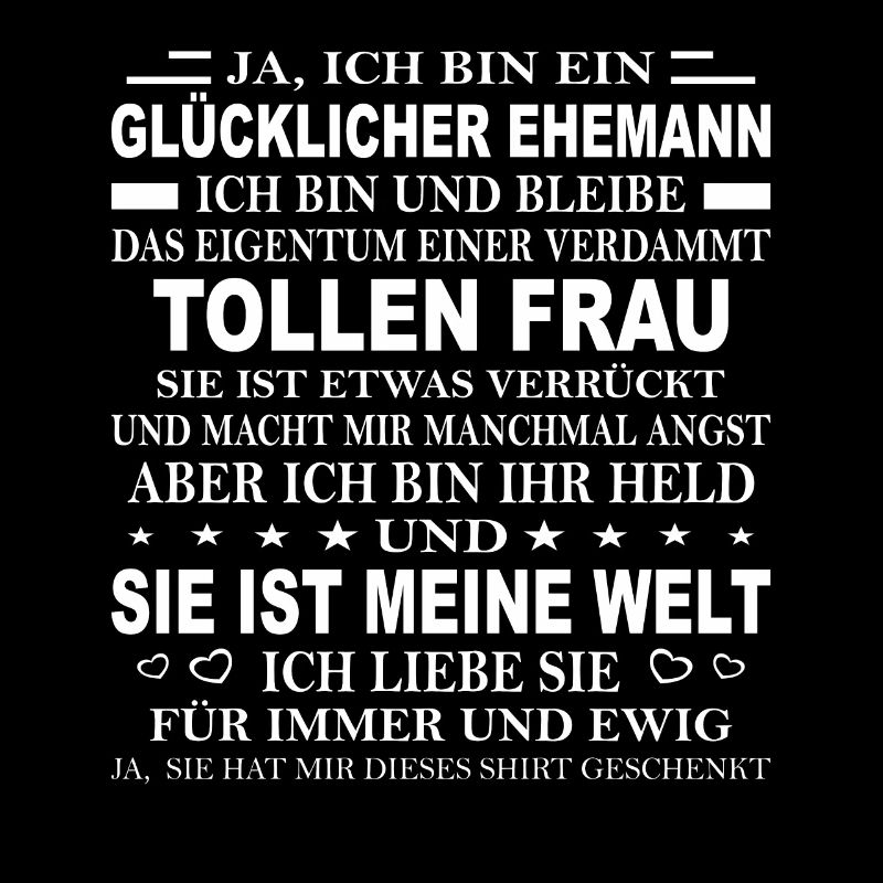 Mann Ehepartner Geschenk Glücklicher Ehemann Kerl