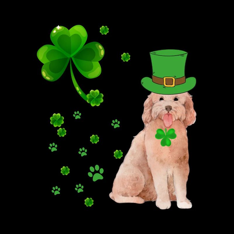 Goldendoodle Dog Saint Patricks Day Funny Gift pour