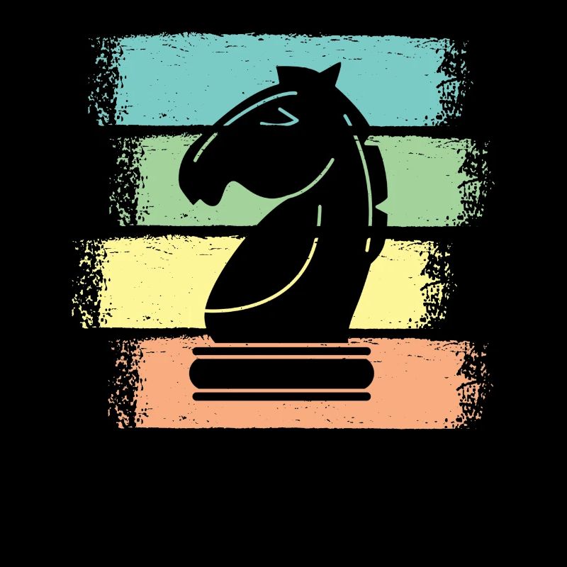 Schach Pferd Schachfiguren Retro