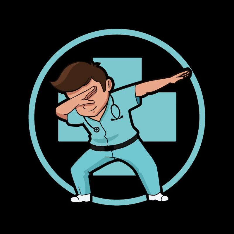 Dab Dabbing netter Arzt