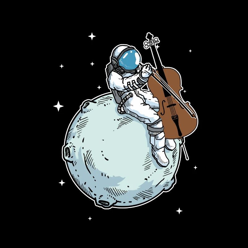 Astronaut Playing Cello Music Cello Lover Gift