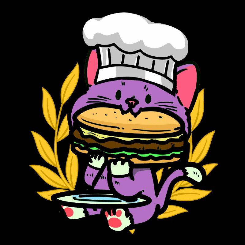 Chats, Enfant, Burger, Snacking, Faim, Restauration Rapide, Enfant