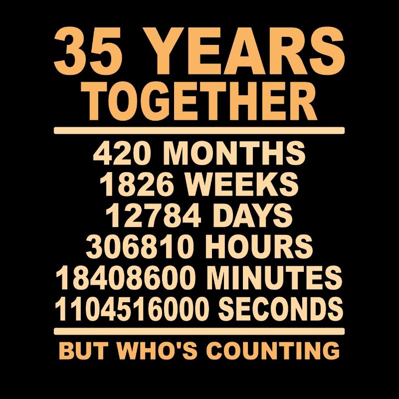 Crystal Wedding 35 Years Married Gift