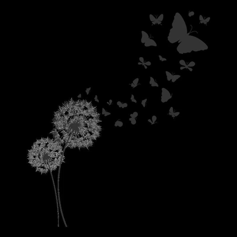 Papillon Papillon Pusteblume Dandelion