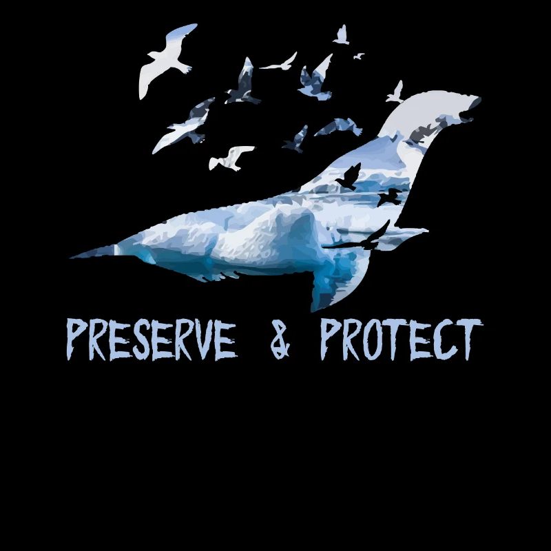 Preserve & Protect Umweltschutz Klimaschutz Robbe