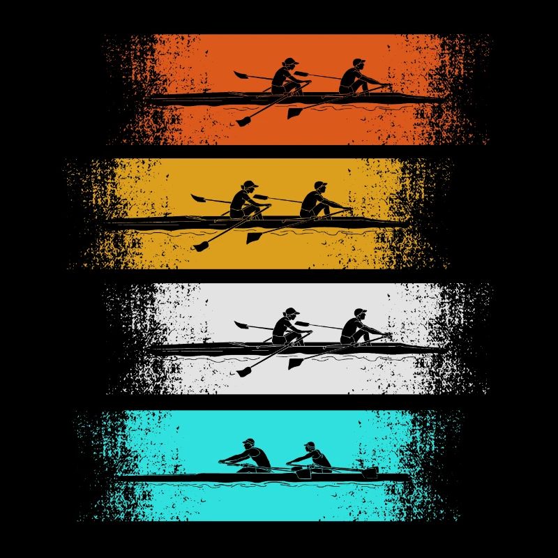 Rower Eighth Rowing Boat Vintage Rowing