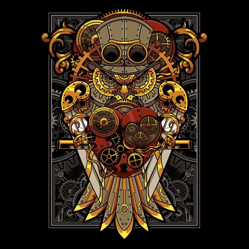 Steampunk Hibou Oiseau mécanique Clockwork