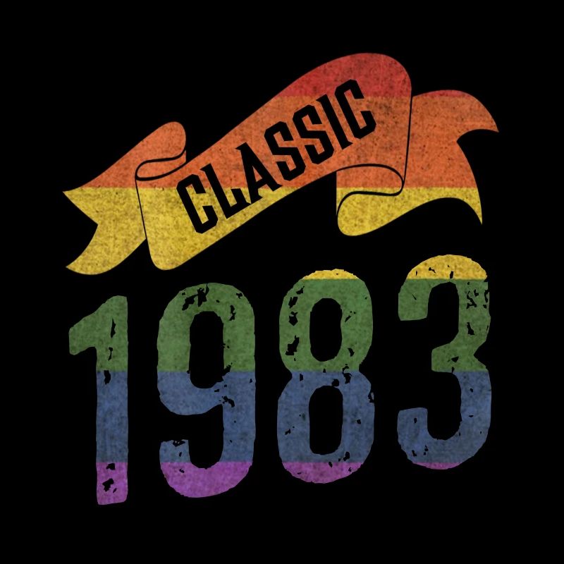 Couleurs arc-en-ciel classiques de 1983