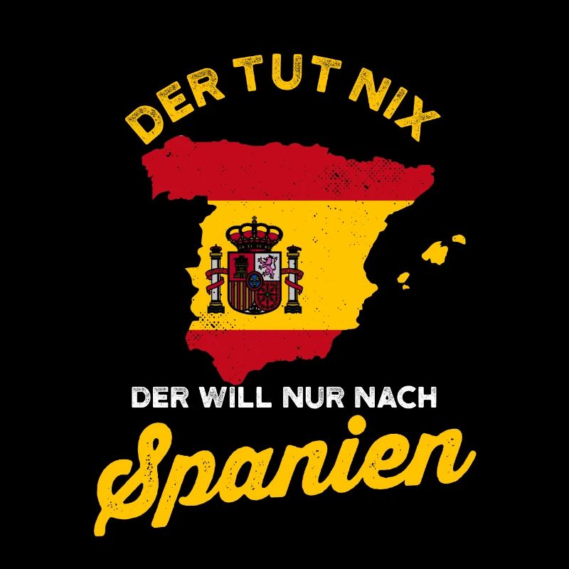 Spanien Urlaub Lustig Geschenk Espana Flagge