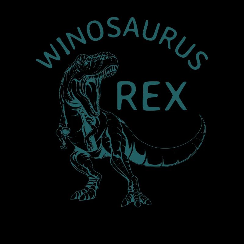 Winosaurus rex vin cadeau sort fête alcool