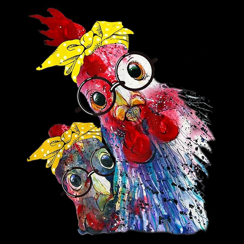 Ein witziges Huhn, Hühnchen, Hähnchen mit Brille