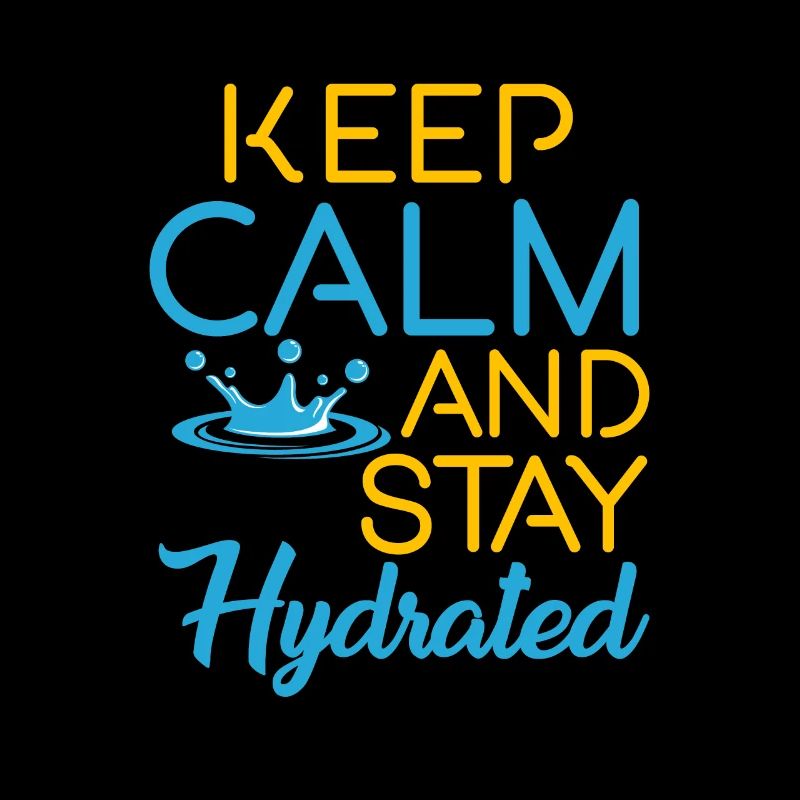 Keep calm and stay hydrated by The Manzanita`s