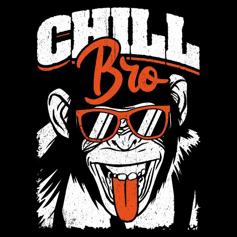 Chill Bro - Cooler Affe mit Sonnebrille