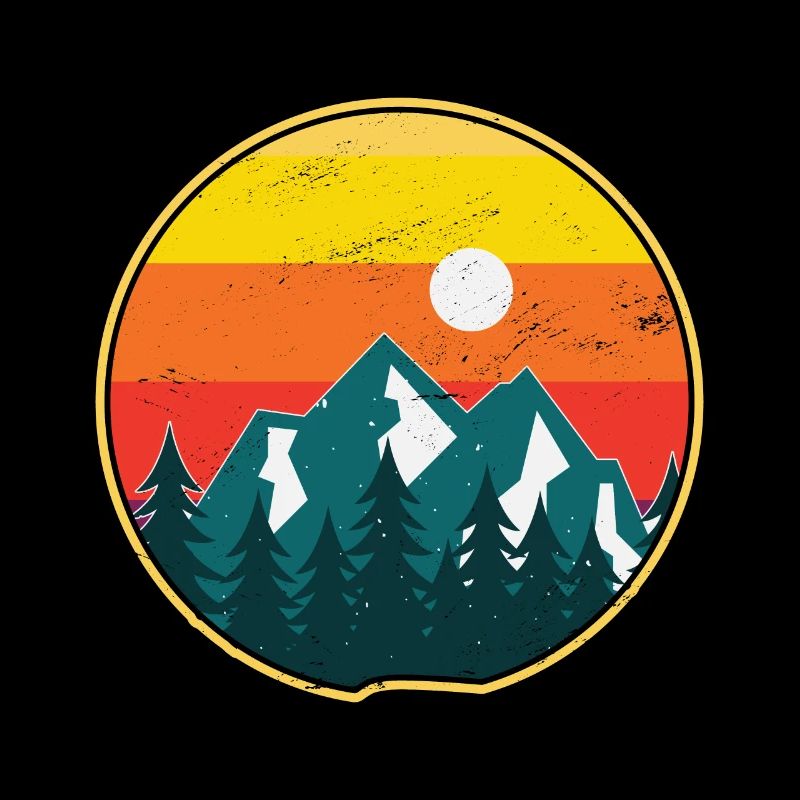 Vintage Mountain Retro