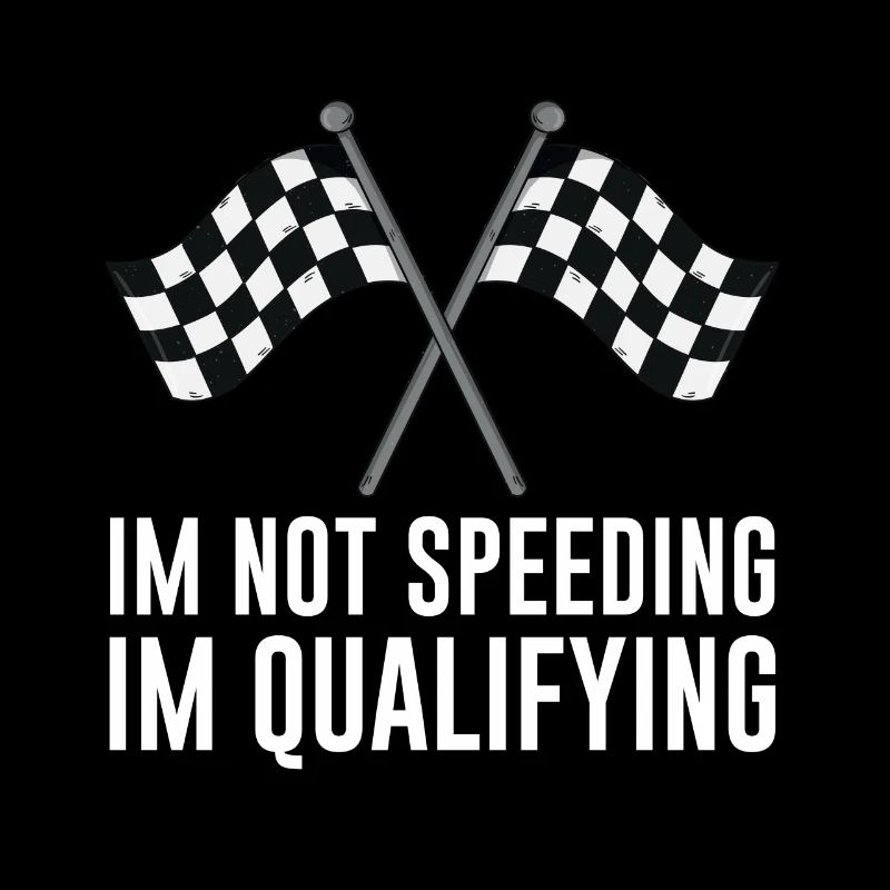 Auto-course Humour Dans Not Speeding Dans La Qualification Me