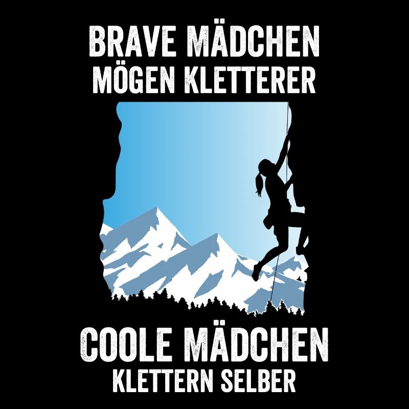 Brave Mädchen, Kletterer Coole Mädchen klettern Mä