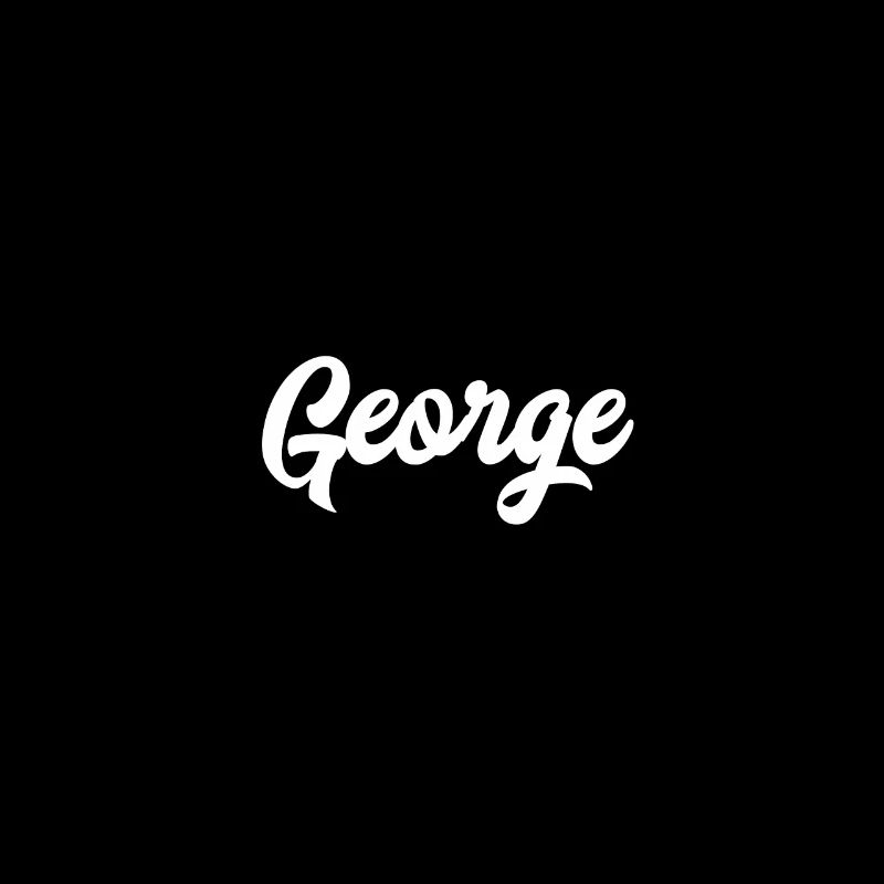 George Custom Text Birthday Name