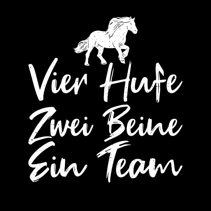 Vier Hufe Zwei Beine Ein Team