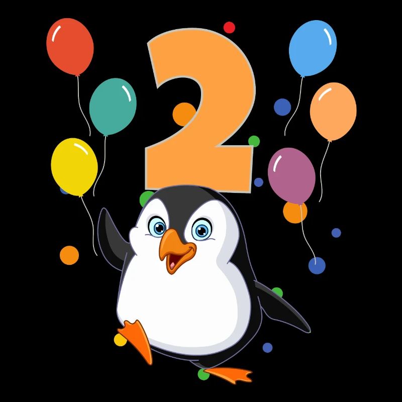 2 anniversaire anniversaire d’enfant 2 ans Pingouin