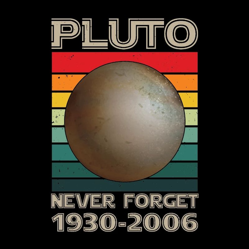 Pluton Never Forget Vintage Space Science
