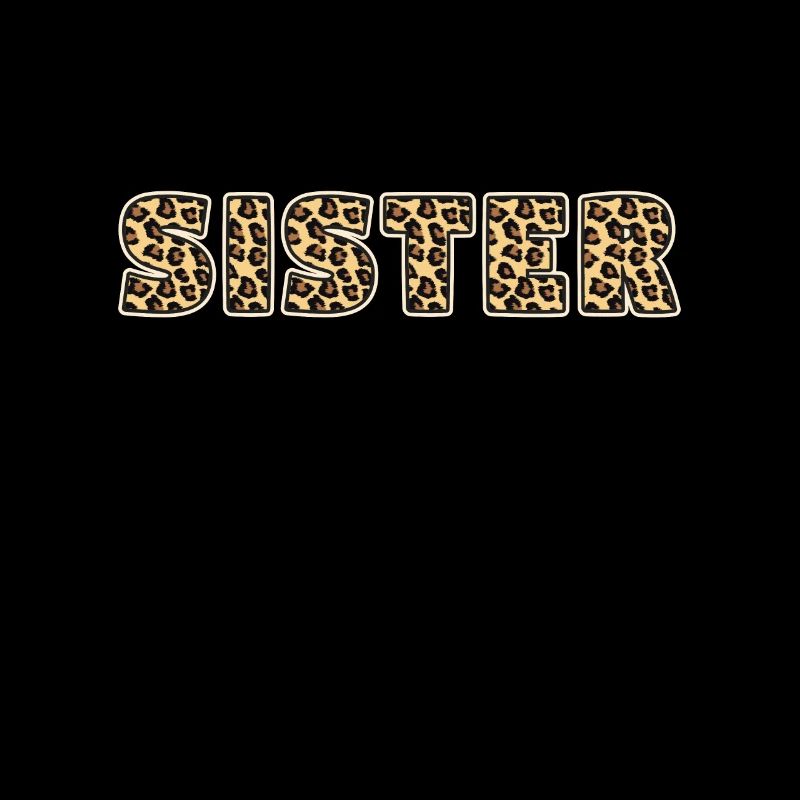 Schwester Leopard Muster Geschenk