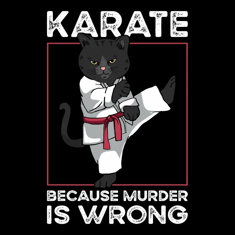 Costume de Karaté Gi Cat Training Drôle