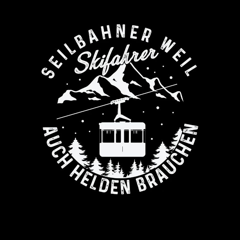 Seilbahn Gondel Bergbahn Skifahrer Helden