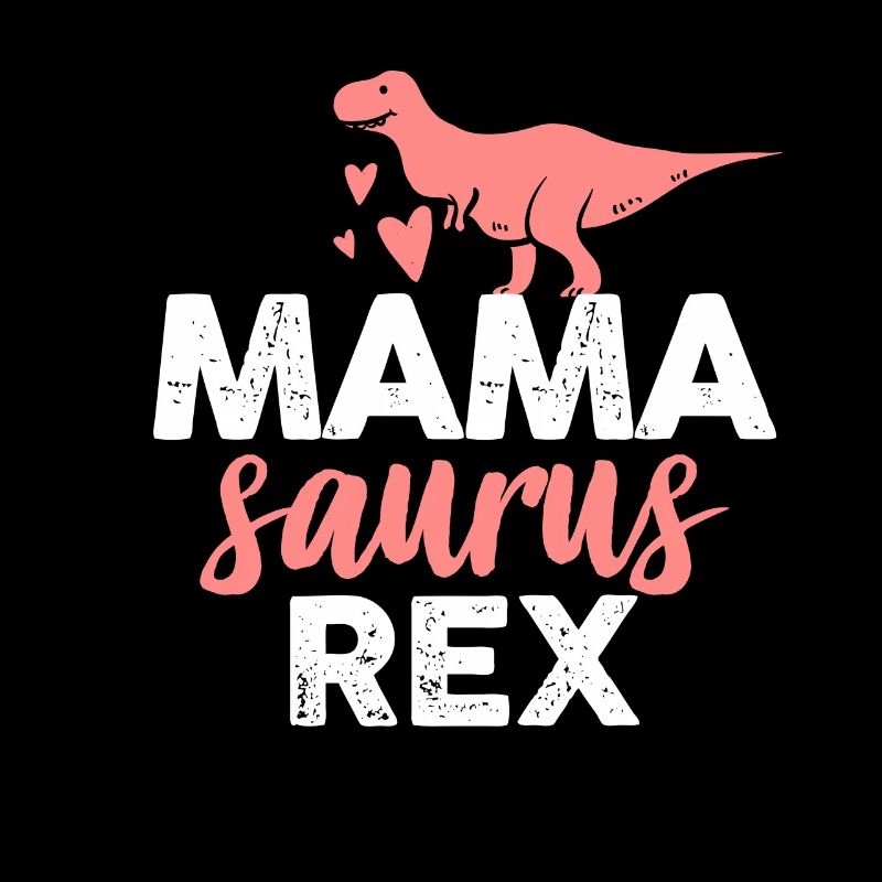 Mama Dino Eltern Tier T-Rex Geschenk rot Kinder