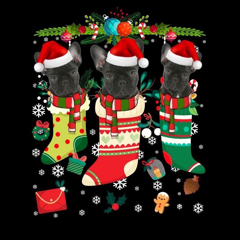 Pull de Noël moche Français Bulldog
