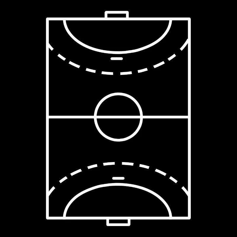 Handball Playing Field Minimalist Setup Training