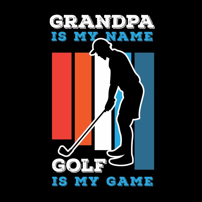 Opa Großvater Golf Golfer golfen Golfschläger