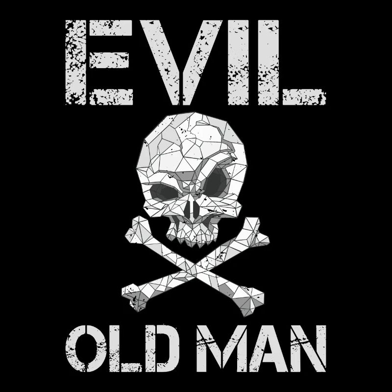 Evil old man The Evil Old Man Skull