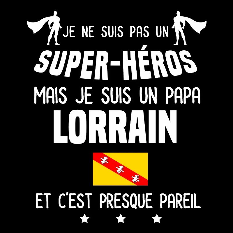 papa lorrain drapeau super héros papa lorraine