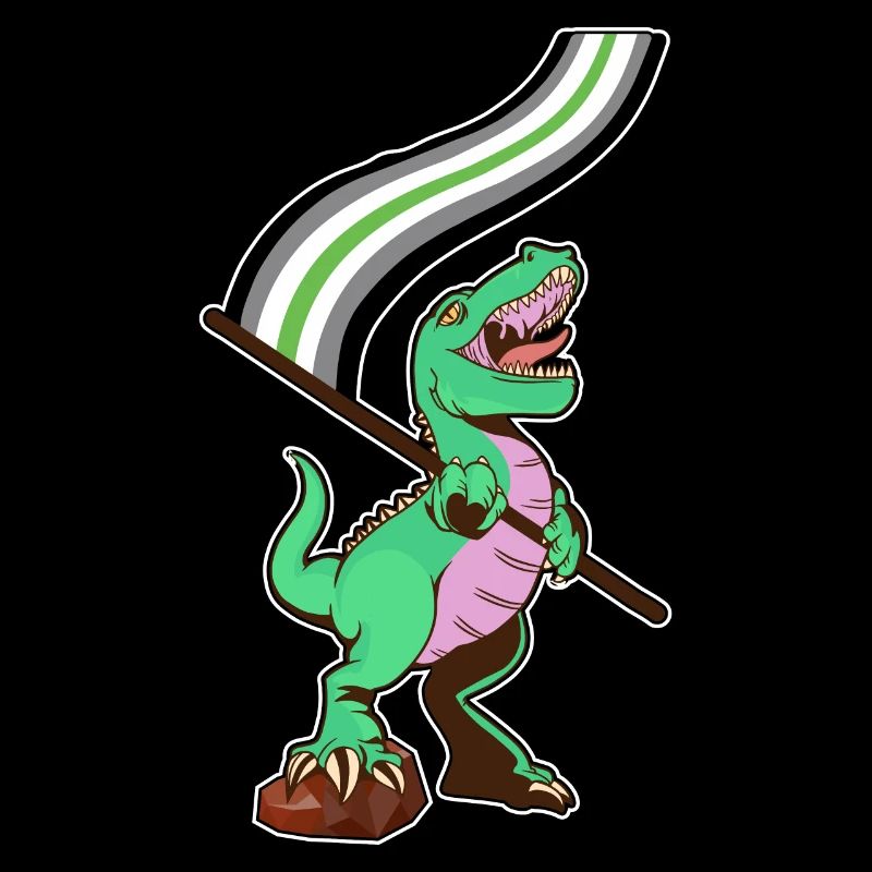 Drapeau LGBTQ - Dinosaur Agender
