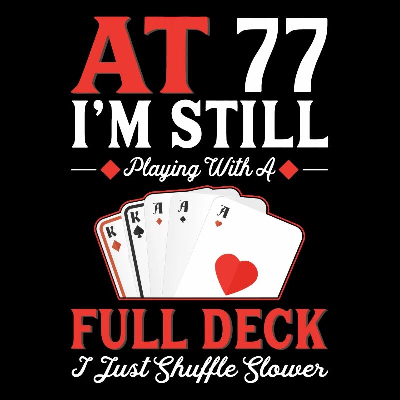 Deckkarten Spielen – 77. Geburtstag