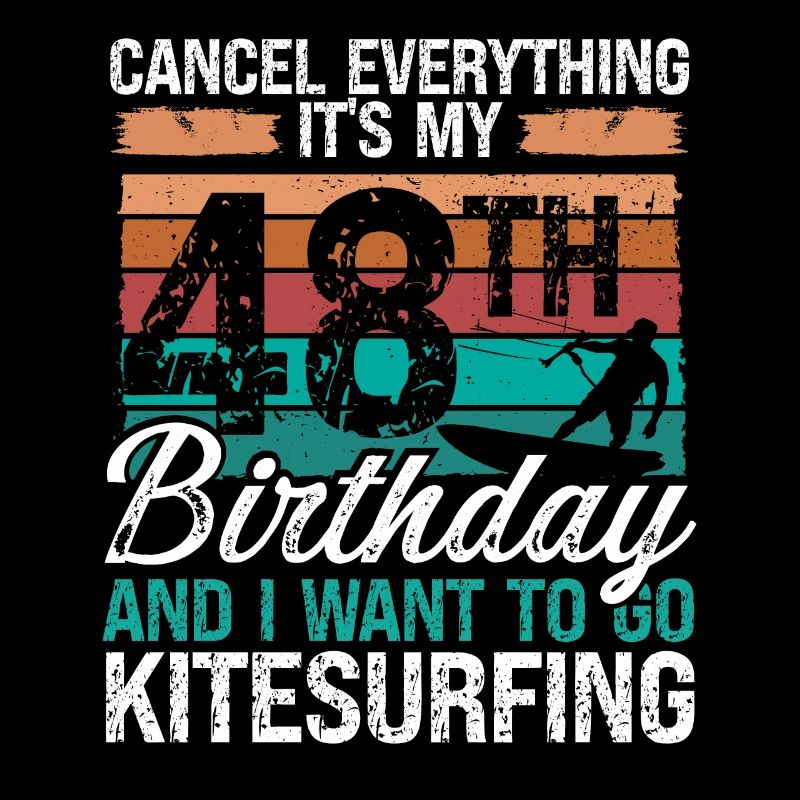 48 Anniversaire Kitesurfer 48 ans