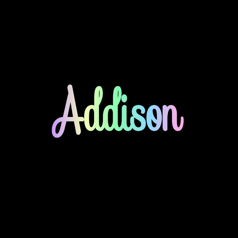 ADDISON Rainbow Minimalist Cursive