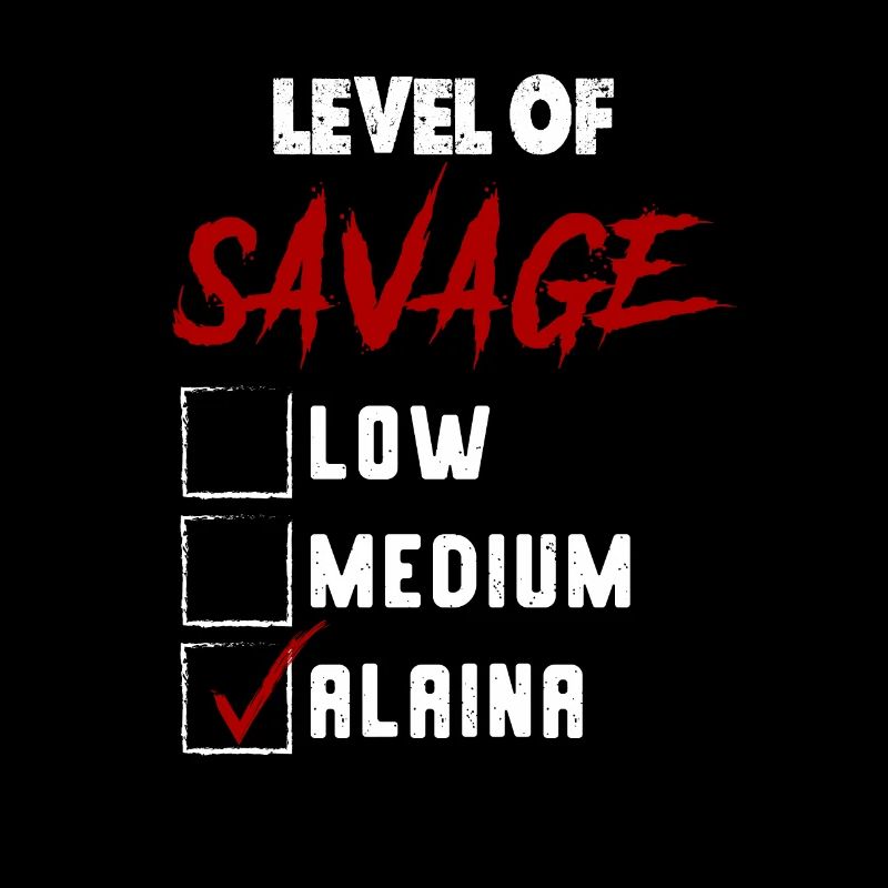 Niveau de Sauvage: ALAINA Checkmark Novelty Custom N