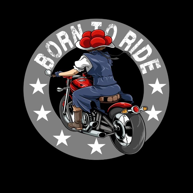 Black Forest Biker Lady Schwarzwald Motorrad