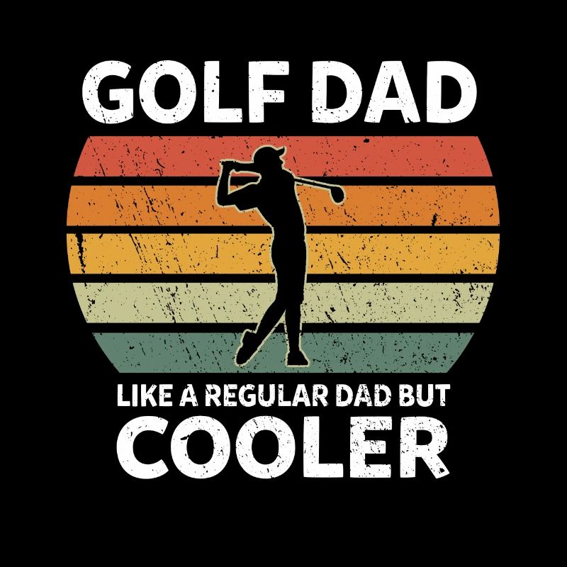 Papa de golf rétro comme un papa ordinaire mais plus cool