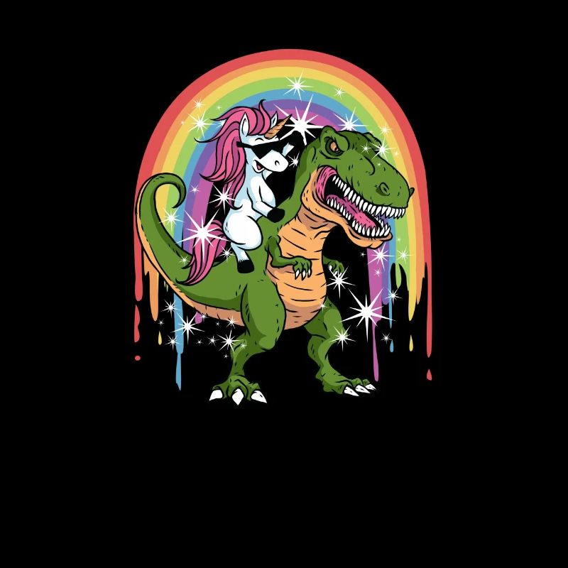 Unicorn Dinosaur Rainbow Galaxy - extinct