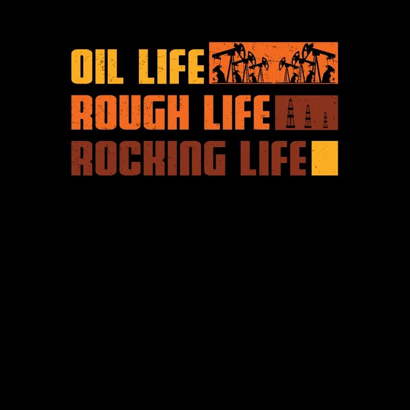 Ölfeld Arbeiter Öl Leben Rough Life Rocking Life