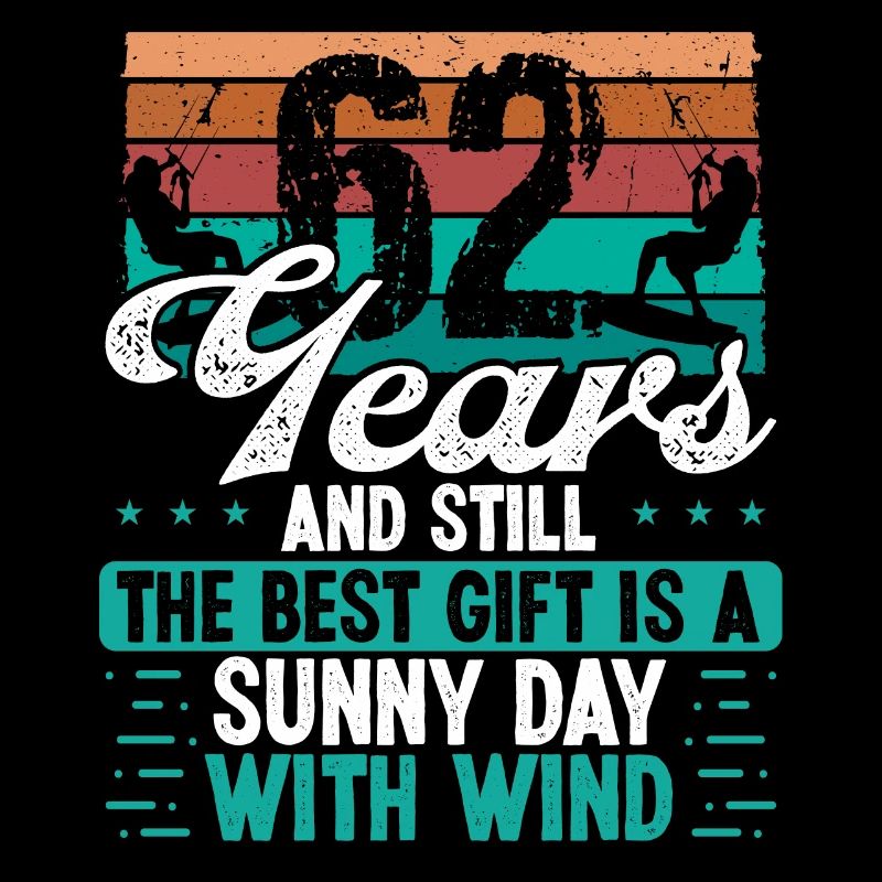 Kitesurfeur de 62 ans Kitesurfing 62 Anniversaire