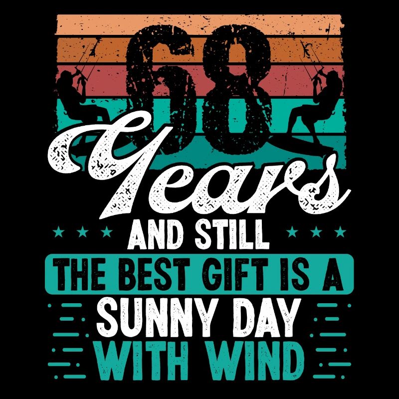 Kitesurfeur de 68 ans Kitesurfing 68 Anniversaire