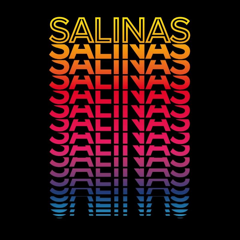 Retro Nostalgisch USA Stadt - Regenbogen Salinas