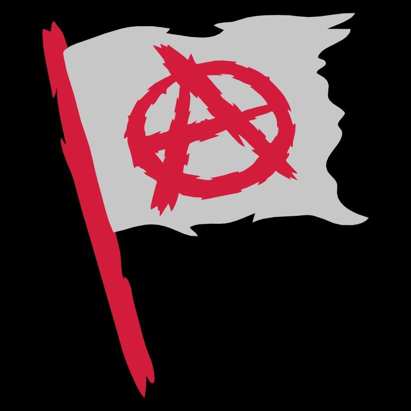 Logo du symbole de l'anarchie du drapeau