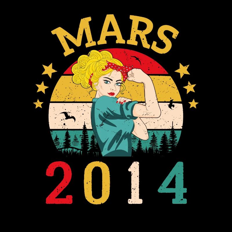 Mars 2014 Anniversaire Idée Cadeau Vintage 2014