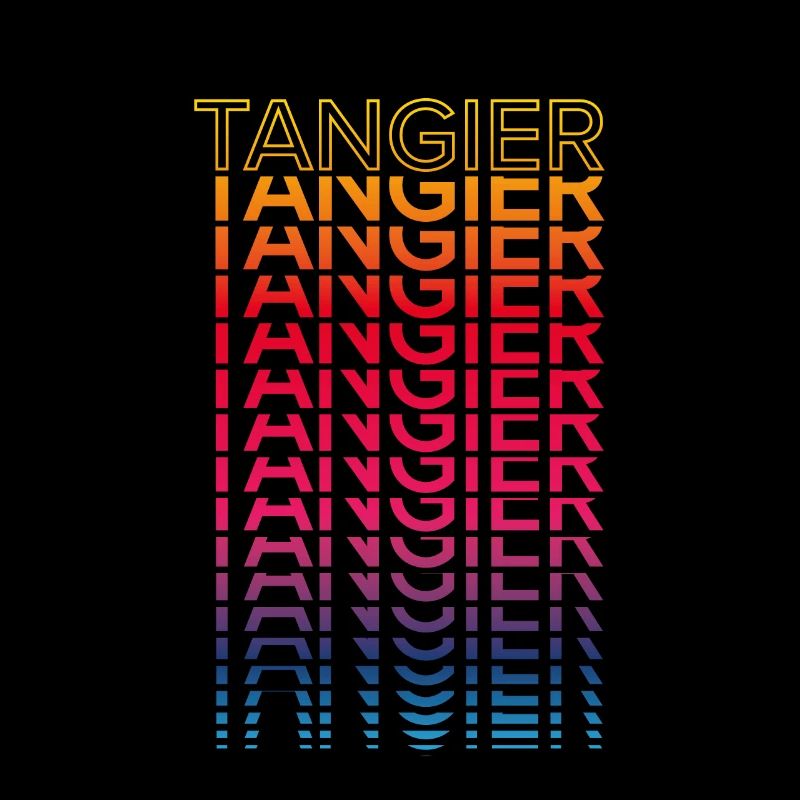 Retro Nostalgic City - Rainbow Tangier